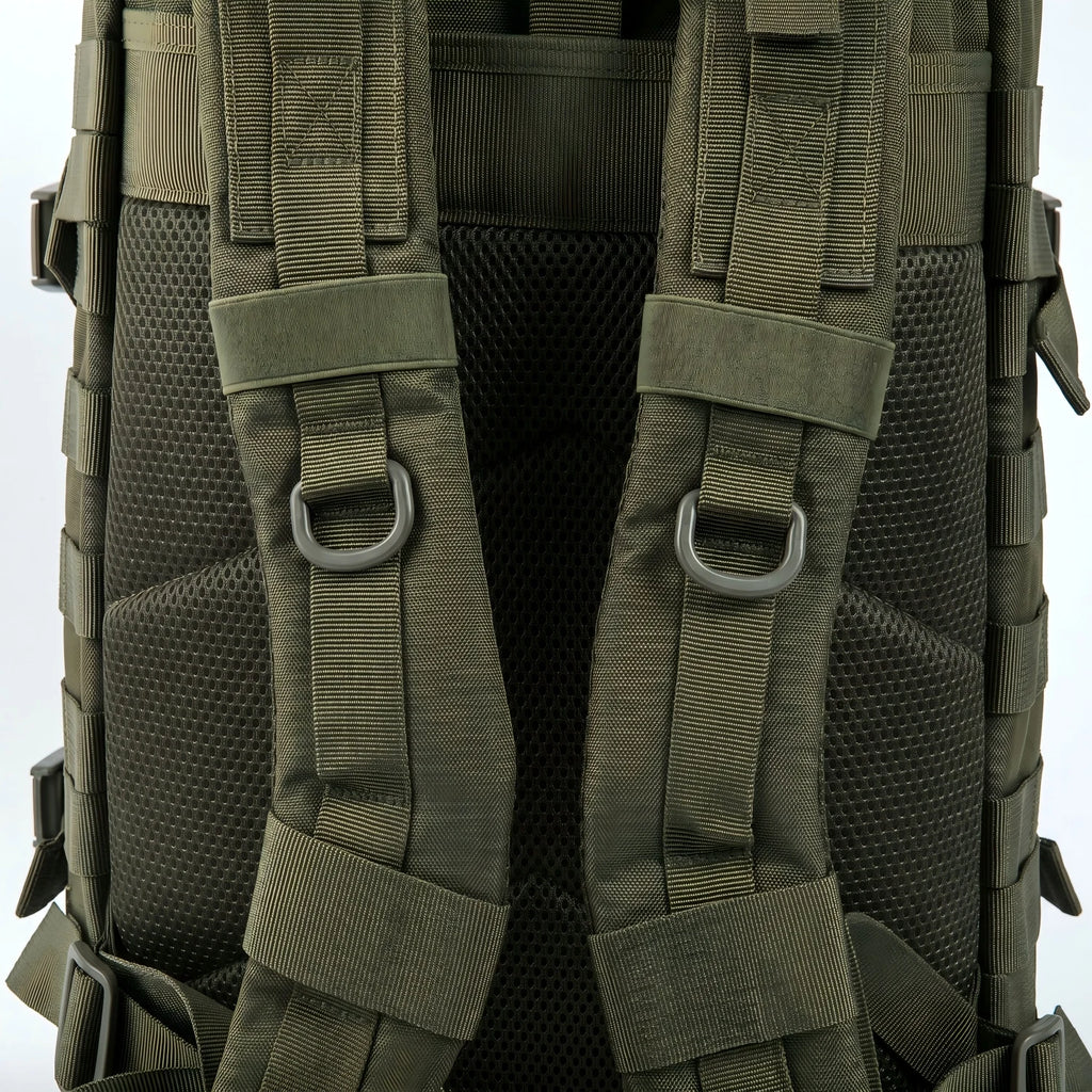 45L Tactical Travel Backpack Molle Storage Bag Large Capacity Multi Pocket Wear Resistant Camping Hiking Trekking Rucksack Durable Outdoor Mountain Climbing Daypack For Men Women Travellers Bushcraft Wilderness Trip Daily Com