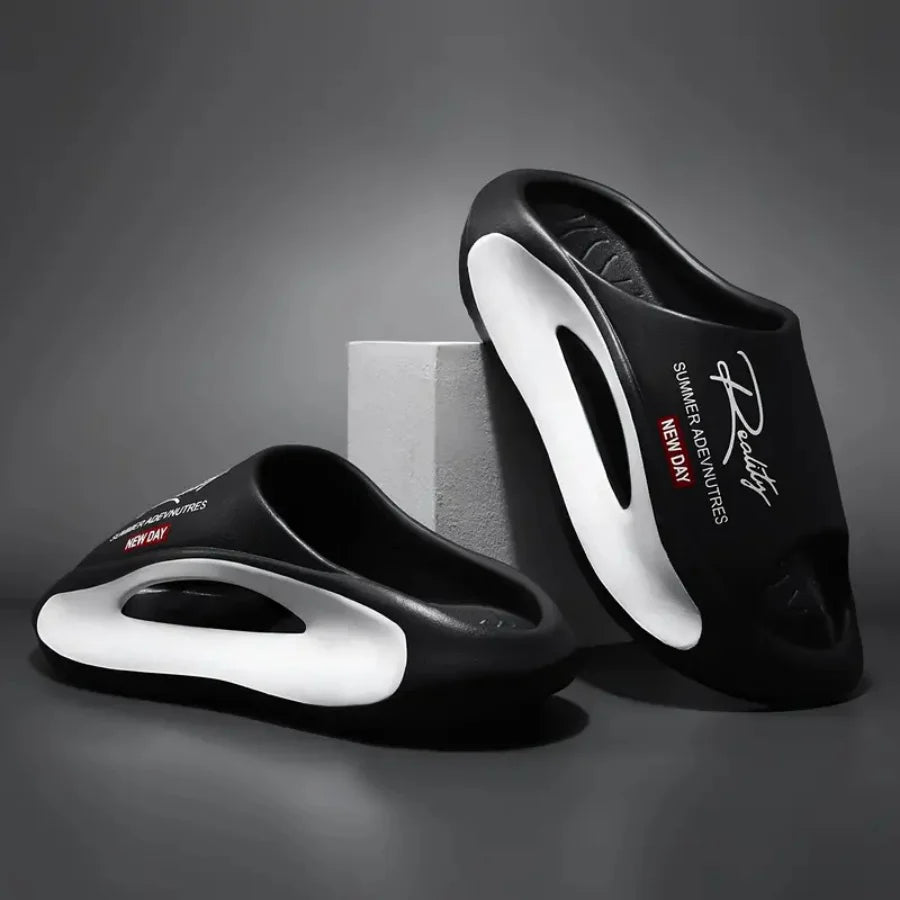 Non-Slip Fashion Couple Slippers – EVA Sole, Unisex Sizes 36-45