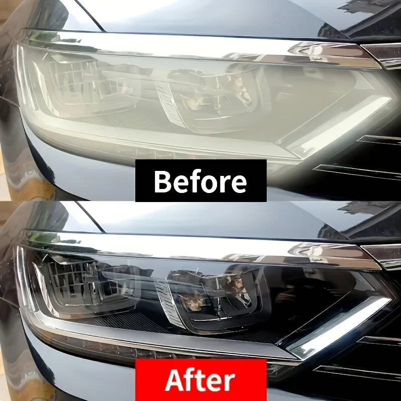 100ml Ceramic Headlight Restoration Spray, Premium Car Headlight Repair Tool - Removes Yellowing and Oxidation, Restores Clarity