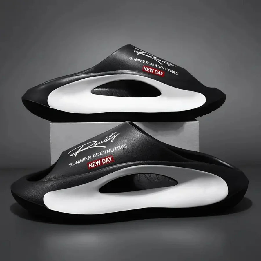 Non-Slip Fashion Couple Slippers – EVA Sole, Unisex Sizes 36-45