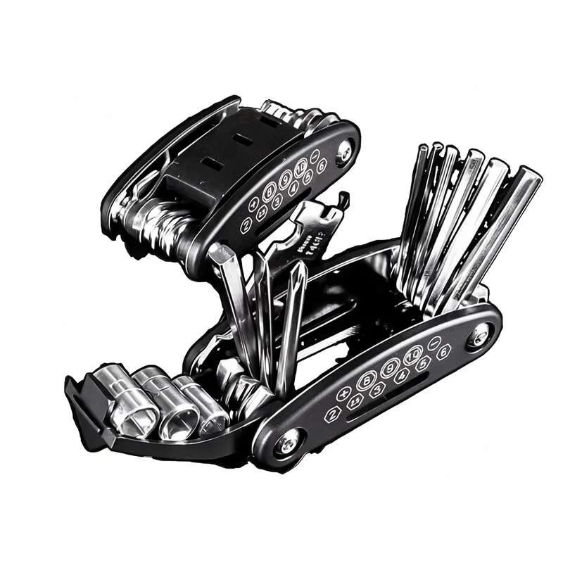 16-in-1 Socket Wrench Set, Non-Slip Rotating Head. Durable Stainless Steel for Home & Car Repairs. Easy & Universal Tool.