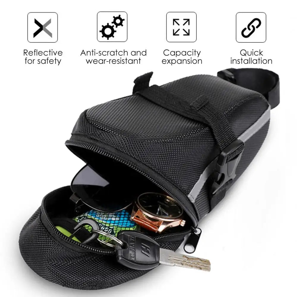 Universal Bicycle Saddle Bag Bicycle WaterProof Tail Bag Mountain Bike Rear Bag Bike Tail Bag Outdoor Bicycle Accessories